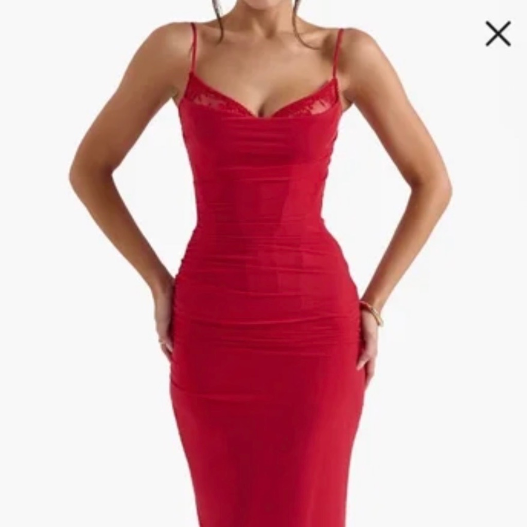 House Of Cb Nalini Dress Red